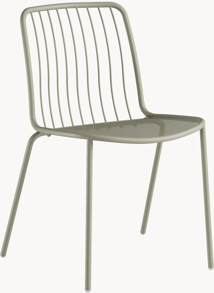 Cadeiras de jardim empilháveis Alisea, conjunto de 2