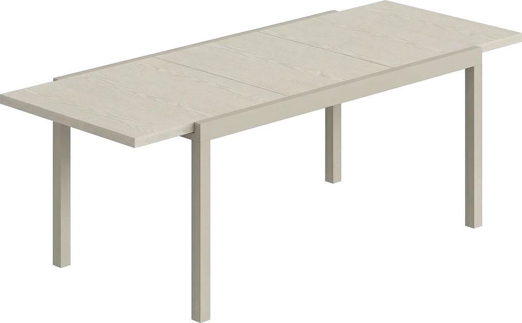 Outsunny Mesa de Jardim Extensível 154/214x85 cm Mesa de Jantar em Alumínio para 8-10 Pessoas com Acabamento em Imitação Cinza Claro | Aosom Portugal
