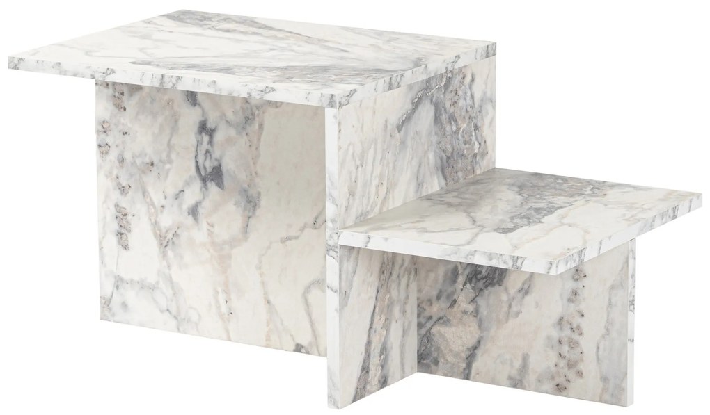 Mesa de Café Harmony – Mármore Freesia – 80x40x40cm