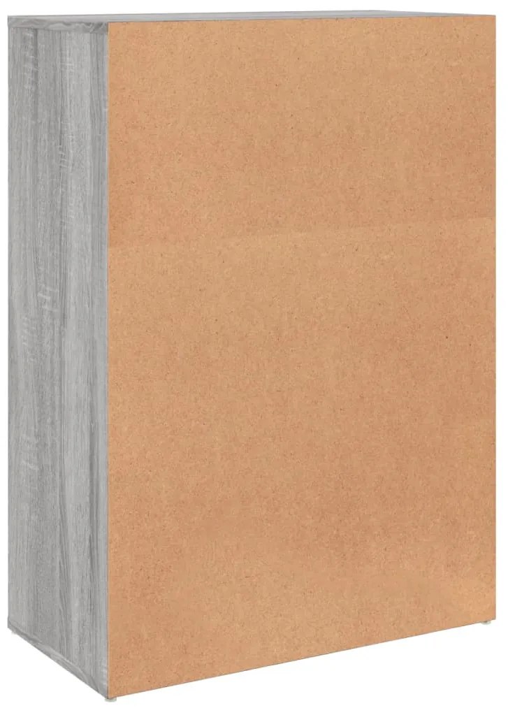 Aparadores 2 pcs 60x31x84 cm derivados madeira cinzento sonoma