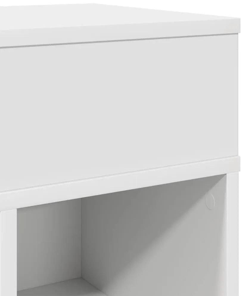 Mesas de cabeceira 2 pcs com gaveta 25x31x66 cm branco