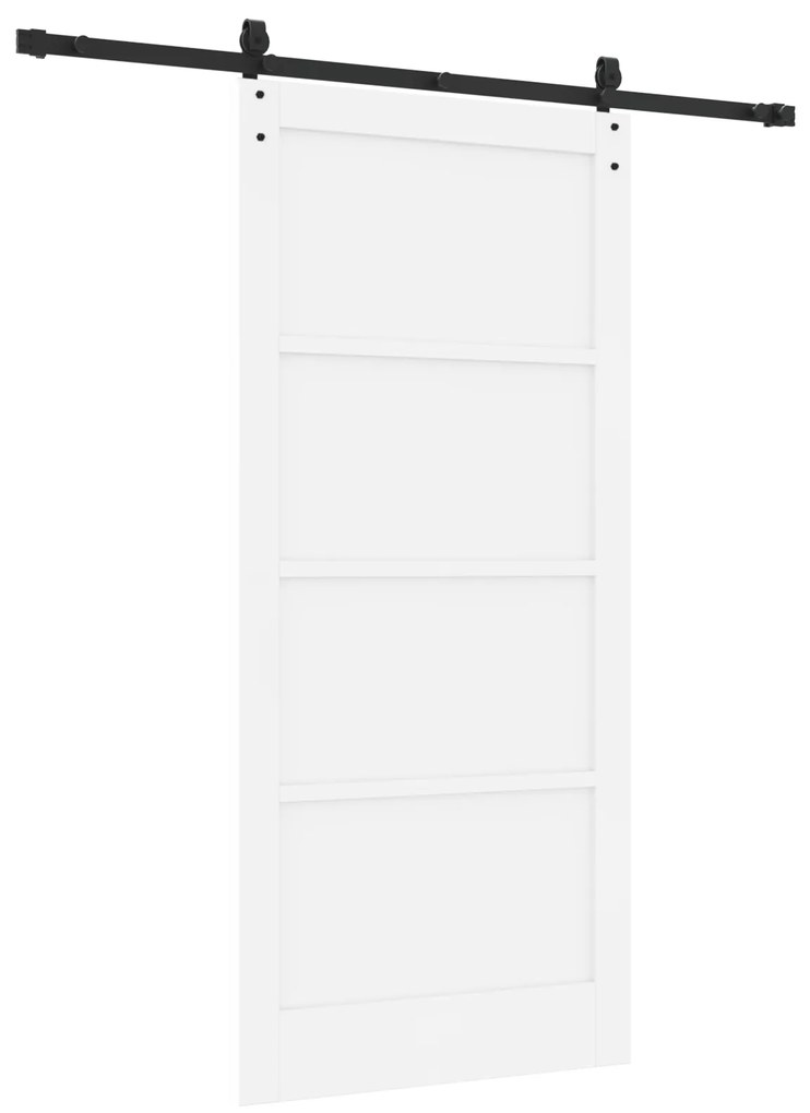 Porta Deslizante vidaXL com Conjunto de Acessórios Branca 93x202 cm Ma