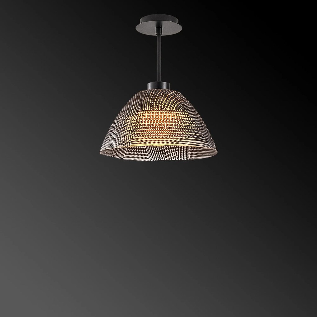 Candeeiro de Teto Bornova – Preto – 30 cm