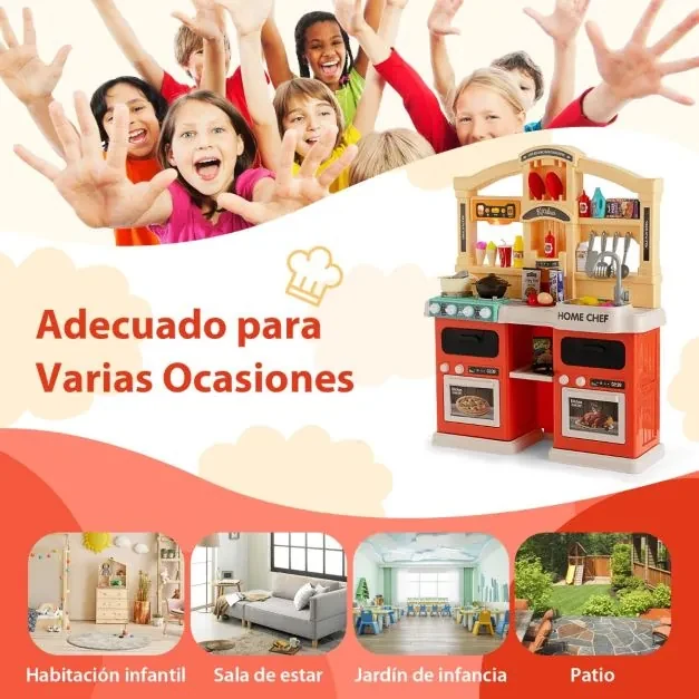 Cozinha de Brincar para crianças com 69 peças de a partir dos 3 anos ...