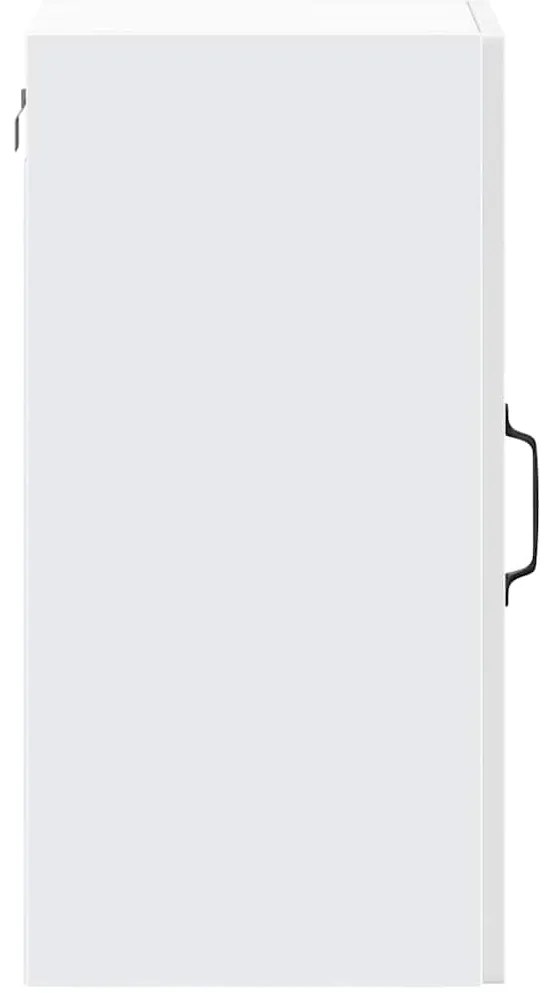 Armário parede de cozinha porta vidro Kalmar branco alto brilho