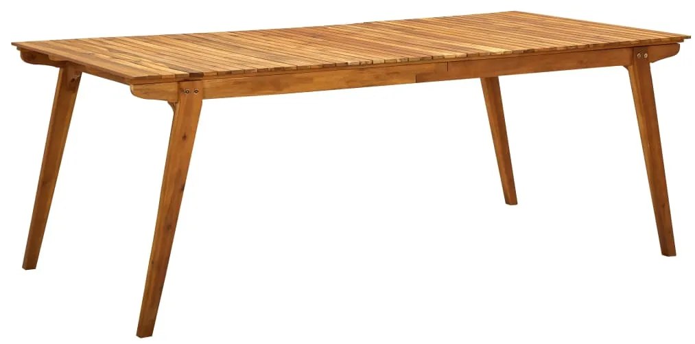 vidaXL Mesa de jardim 201,5x100x75 cm madeira de acácia maciça