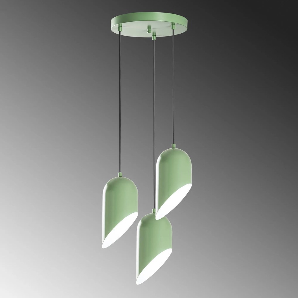 Chandelier Kesik – Mint – Diâmetro 40 cm