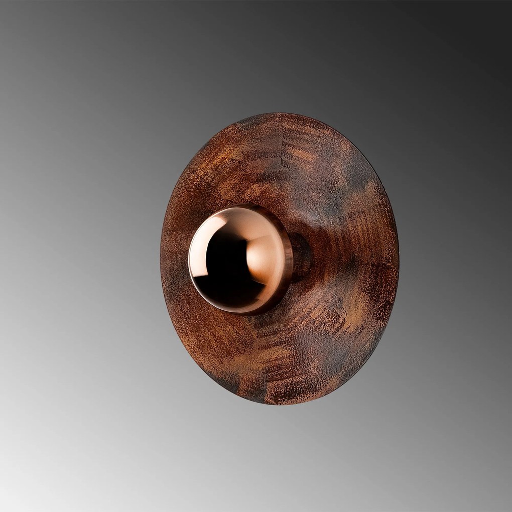 Aplique de Parede Kurt – Cobre – 28 cm x 26 cm