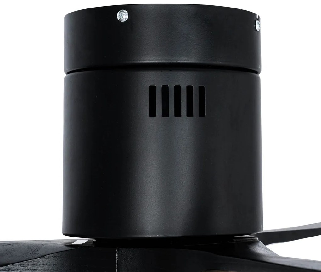 Ventilador de teto inteligente preto 132cm incl. LED regulável com controle remoto - Sofia