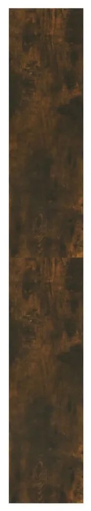 Estante/divisória derivados de madeira carvalho fumado