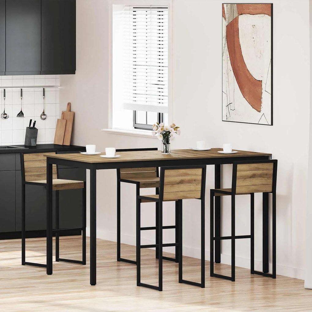 vidaXL Mesas de jantar Madeira processada