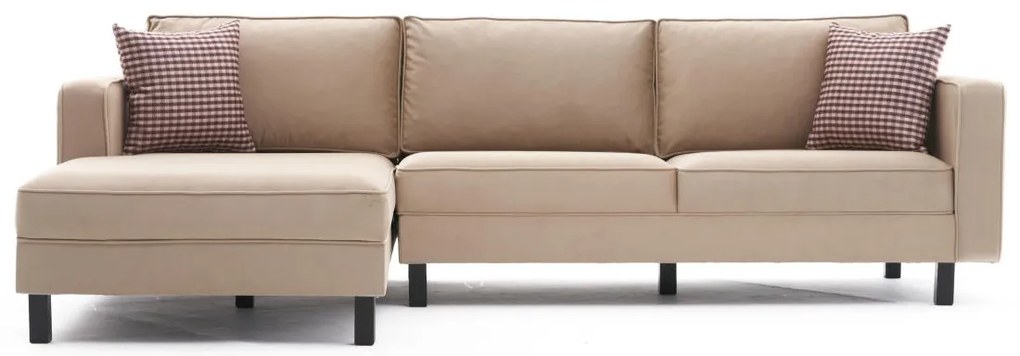 Sofá de Canto Kale – Creme – 258x83x181 cm