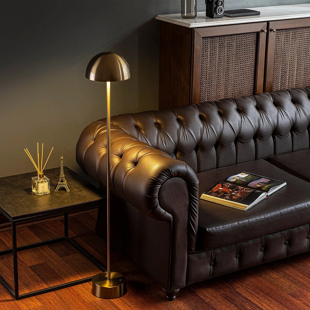 Candeeiro de Pé Sept – Dourado – Diâmetro: 20 cm Altura: 115 cm