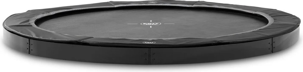 Trampolim redondo desportivo InTerra ao nível do solo ø244 cm - preto