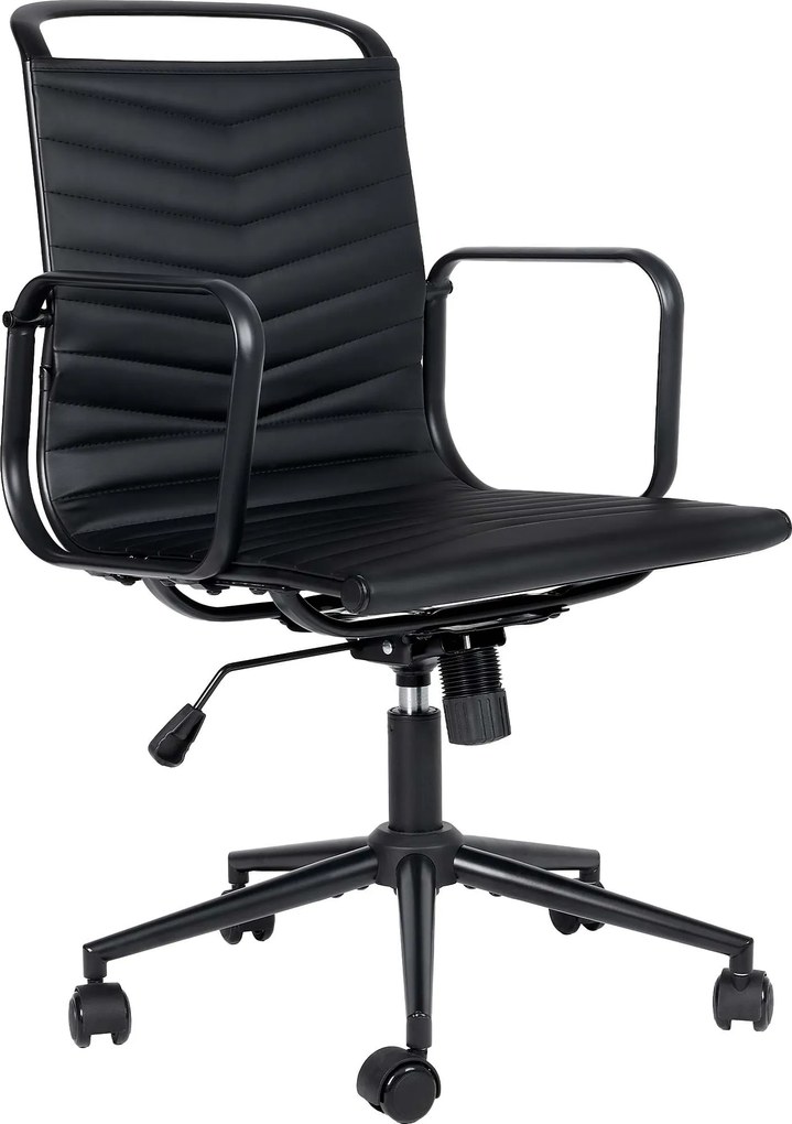 Cadeira de escritório Bakers Couro sintético preto