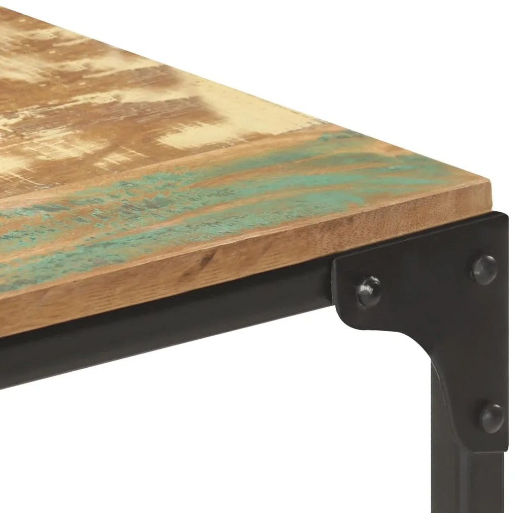 Mesa consola 110x30x75 cm madeira recuperada maciça