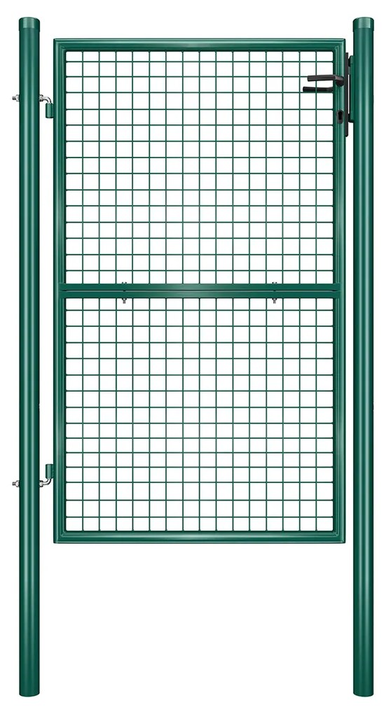 Portão de jardim em aço galvanizado, robusto e trancável | SONGMICS | Verde | GGD200G.