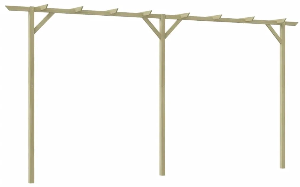 41664 vidaXL Pérgola de jardim 400x40x205 cm madeira