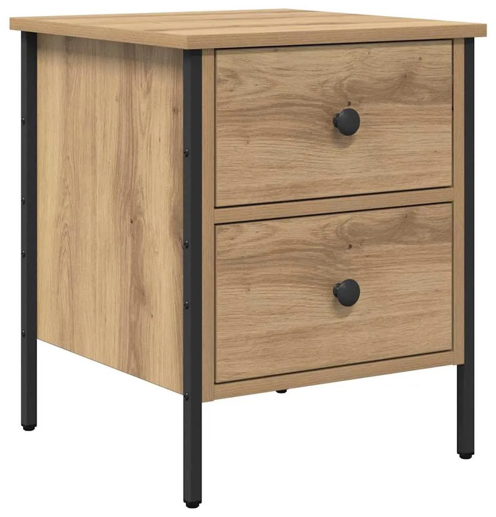 Gabinete de Cabeceira Carvalho Artesanal 40x42x50 cm Madeira Engenheir