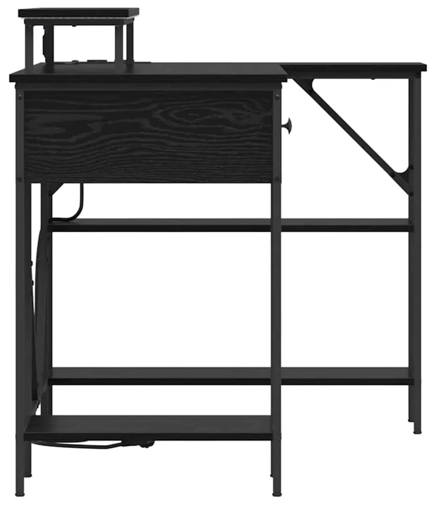 Mesa Carvalho preto 120 x 79 x 86.5 cm Madeira processada