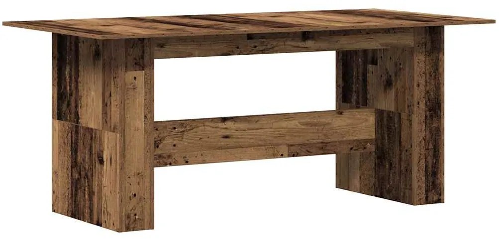 Mesa de jantar madeira antiga 180x90x76 cm madeira trabalhada