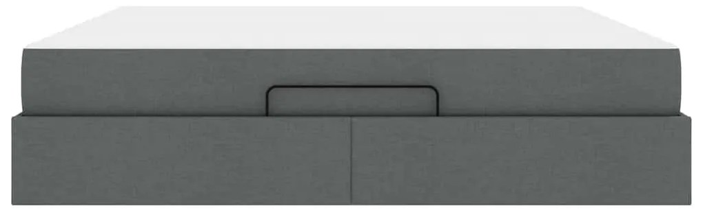 Estrutura da Cama Outros Cinzento escuro 180 x 200 cm tecido