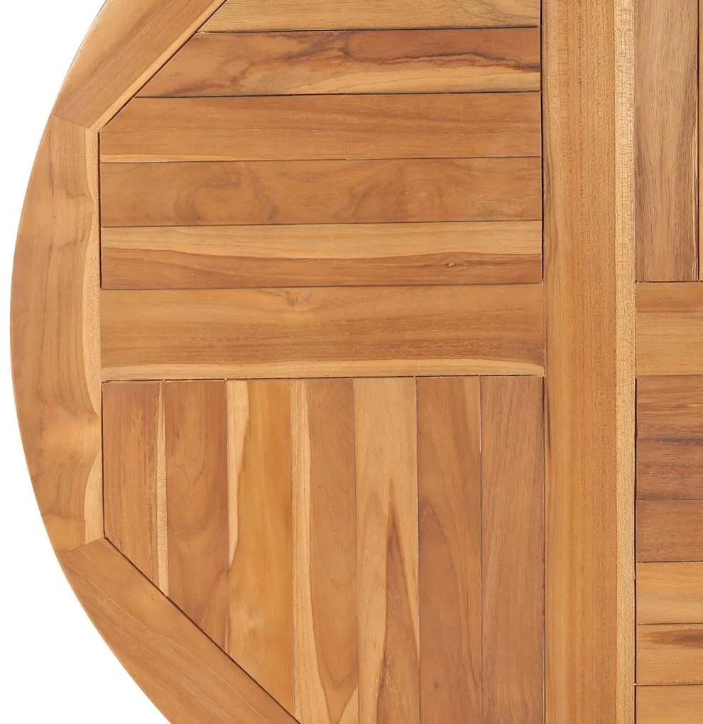 Tampo de mesa redondo 2,5 cm 90 cm madeira de teca maciça