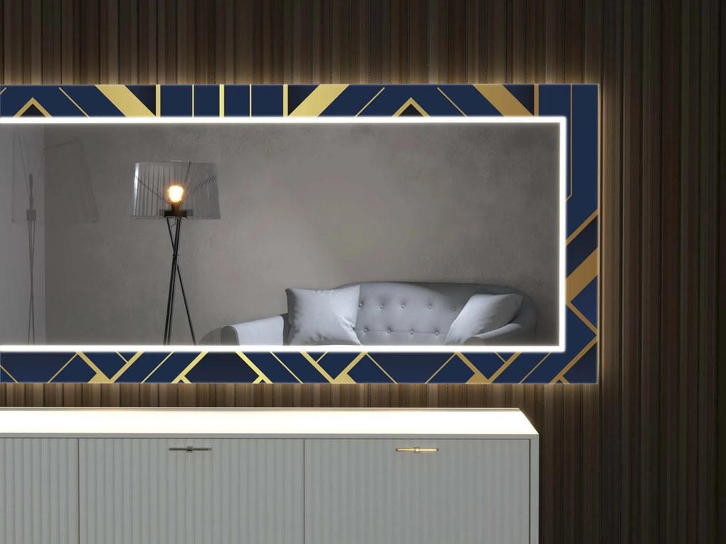 Espelho LED com decoração D7