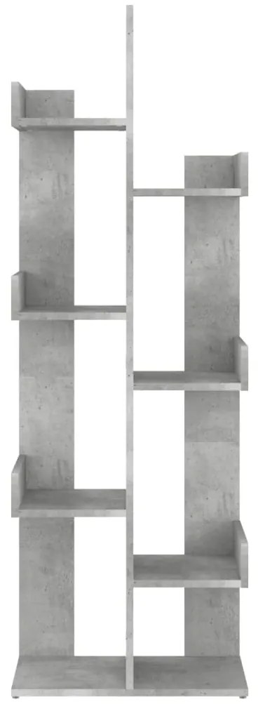 Estante 48x25,5x140 cm derivados de madeira cinzento cimento