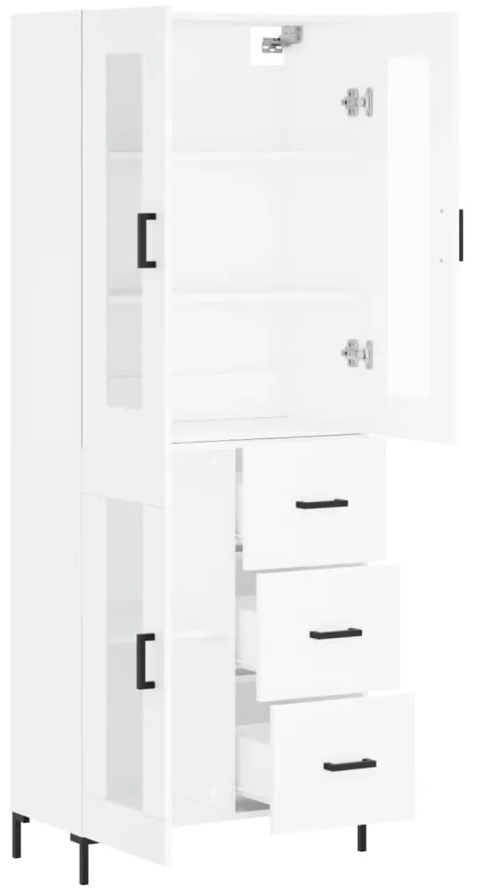 Armário alto 69,5x34x180 cm derivados de madeira branco