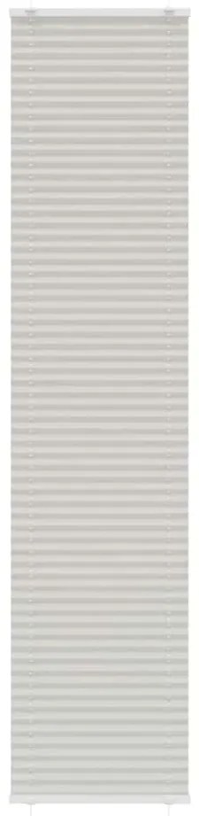vidaXL Cinzento Luz Plissada Cega 45x200 cm Largura Tecido 44,4 cm