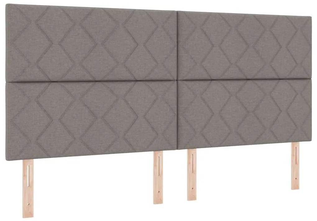 Estrutura de Cama vidaXL Taupe 200x200 cm Tecido