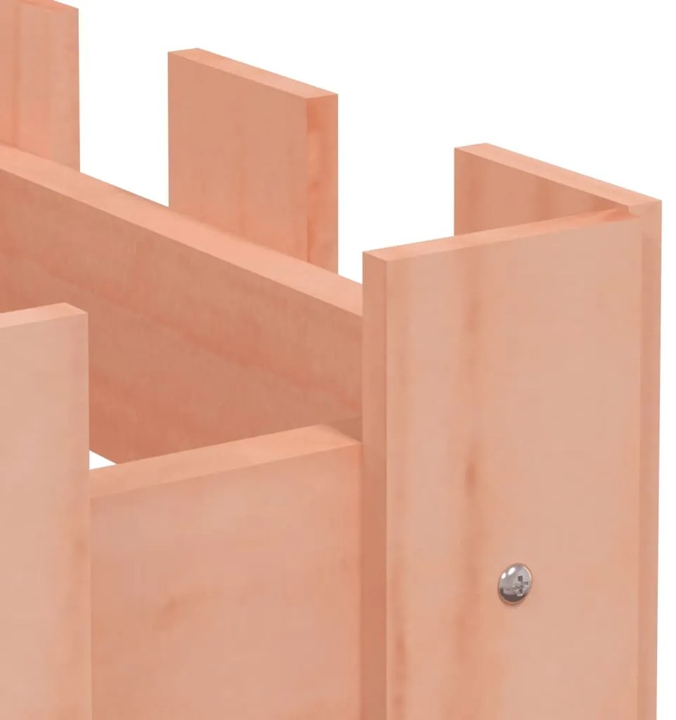 Canteiro elevado c/ design de cerca 200x30x30cm madeira douglas
