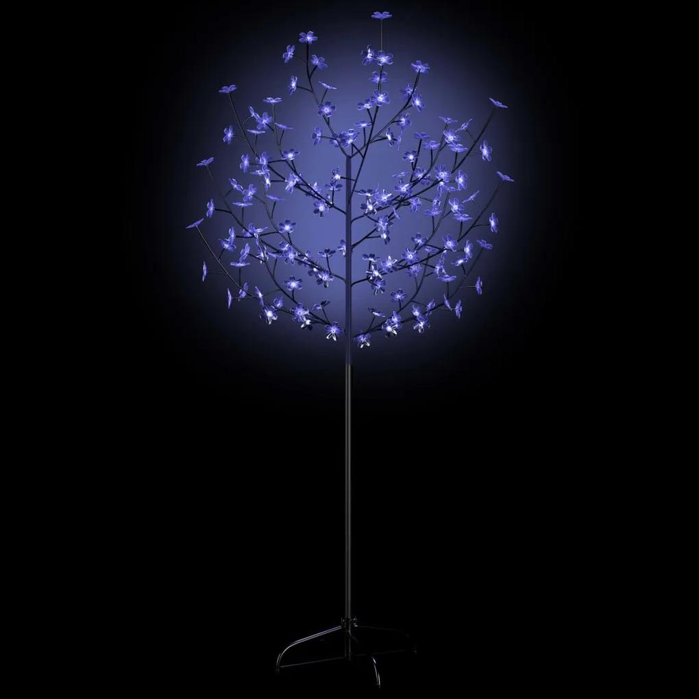 Árvore de Natal 120 luzes LED flor cerejeira luz azul 150 cm