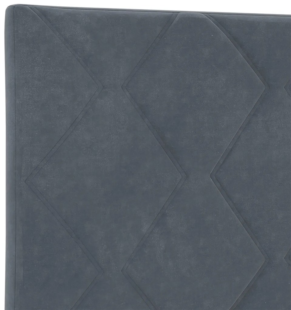 Cabeceira Design de Blocos de Diamante Cinza Escuro 200 cm Veludo
