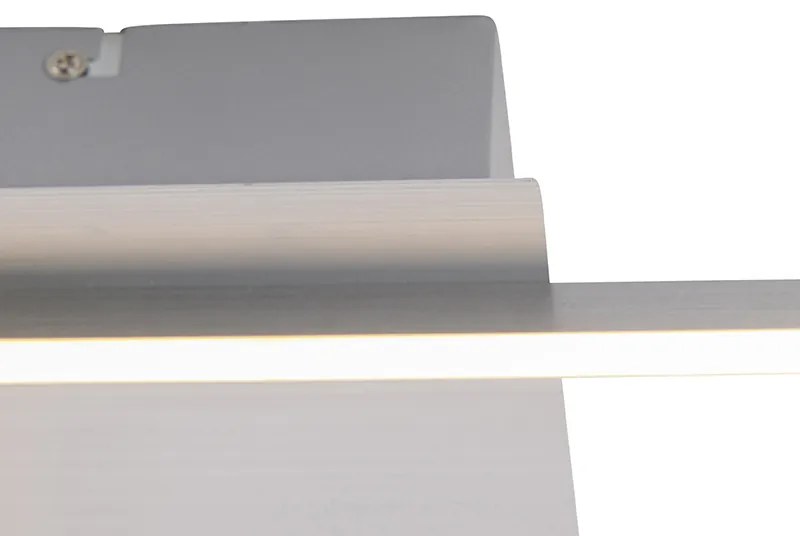 Candeeiro de teto quadrado em aço com dimmer de 3 níveis - Plazas Novo Moderno