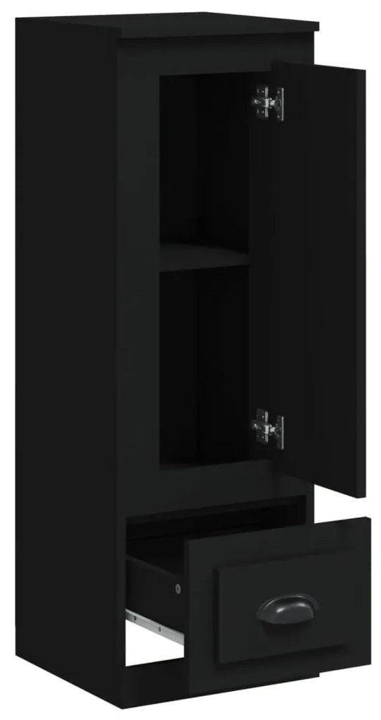 Aparador alto 36x35,5x103,5 cm derivados de madeira preto