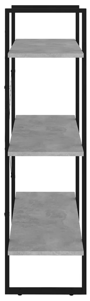 Estante 80x30x105 cm derivados de madeira cinzento cimento