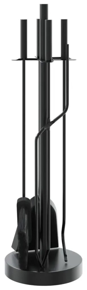 Conjunto de ferramentas para lareira 5 pcs 18x66 cm aço