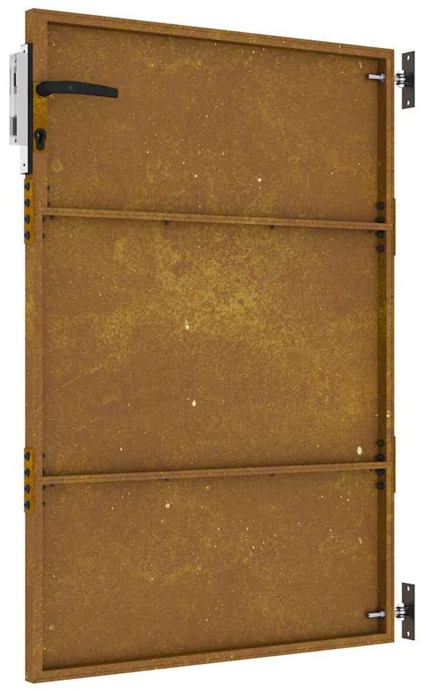 Portão de jardim 85x150 cm aço corten