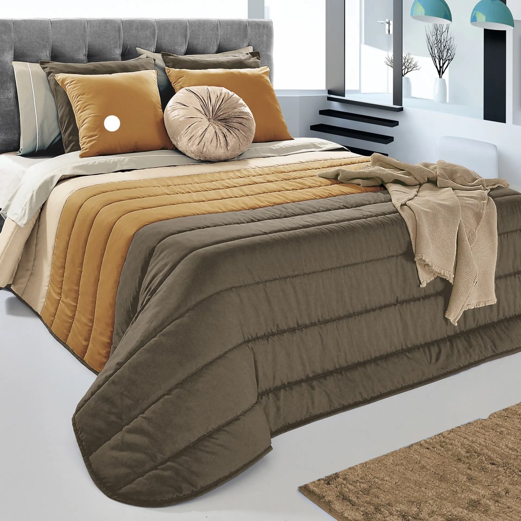 Edredão Baunilha Mostarda 200X260cm