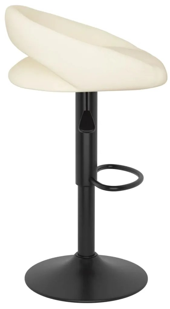 Bancos de bar 2 pcs veludo creme