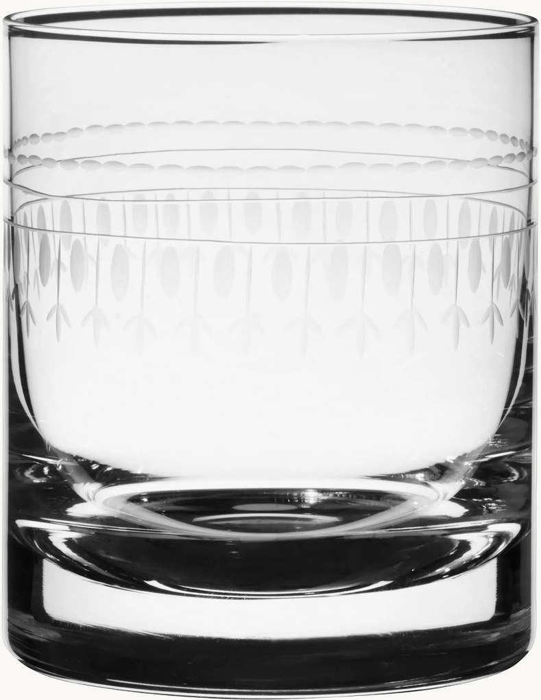 Copos de uísque em cristal artesanal Ovals, conjunto de 4