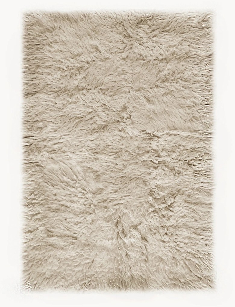 Tapete em lã artesanal de pelo comprido Shaggy