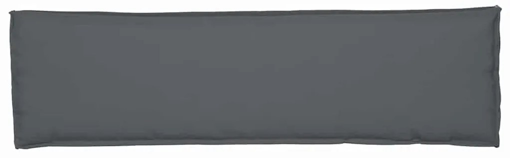 Almofada para palete para banco antracite, 140 x 40 x 8 cm, tecido oxf