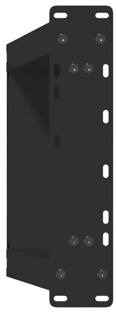 Pés para mesa de centro em formato de U, 2 peças, preto, 38x(42-43) cm