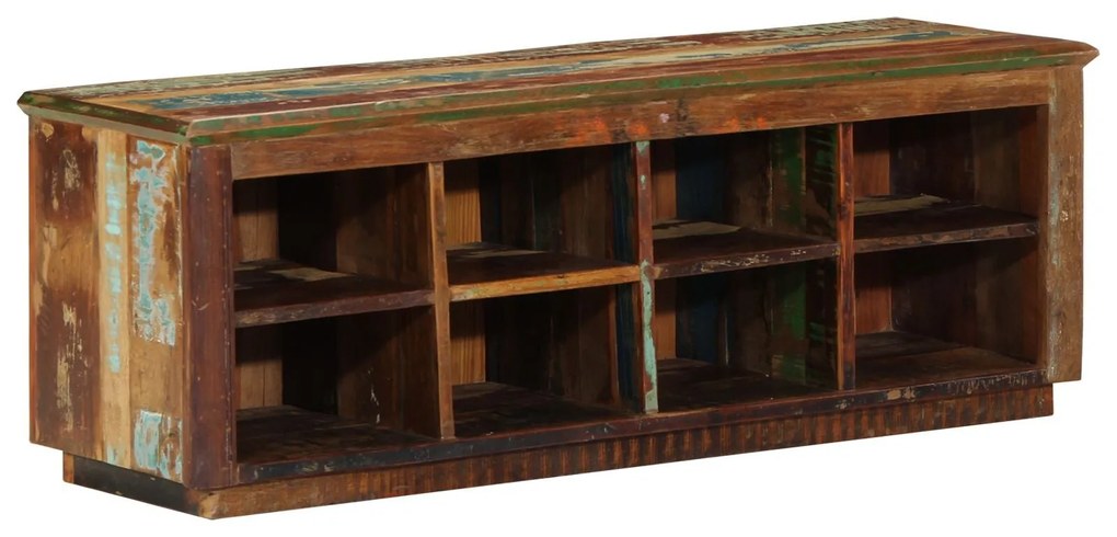 Banco para Sapatos 110x35x40 cm Madeira Sólida Recuperada