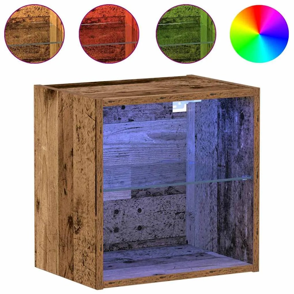 Prateleira Flutuante vidaXL 2 pcs Madeira Velha 40x28,5x40 cm Madeira
