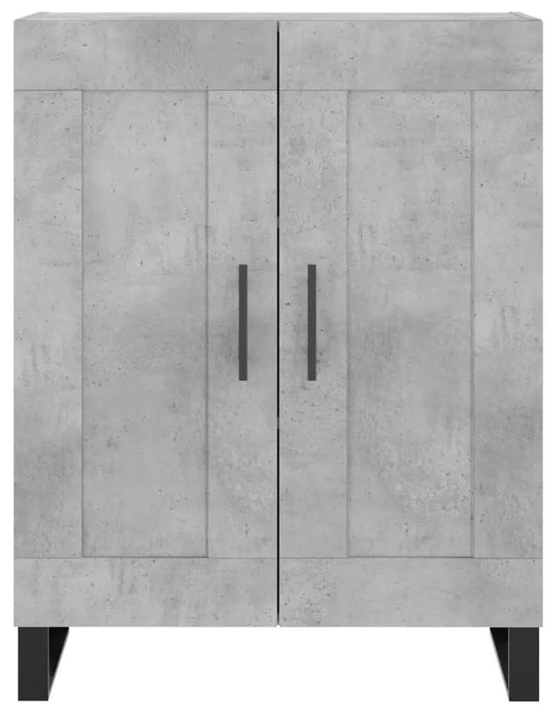 Armário alto 69,5x34x180 cm derivados de madeira cinza cimento