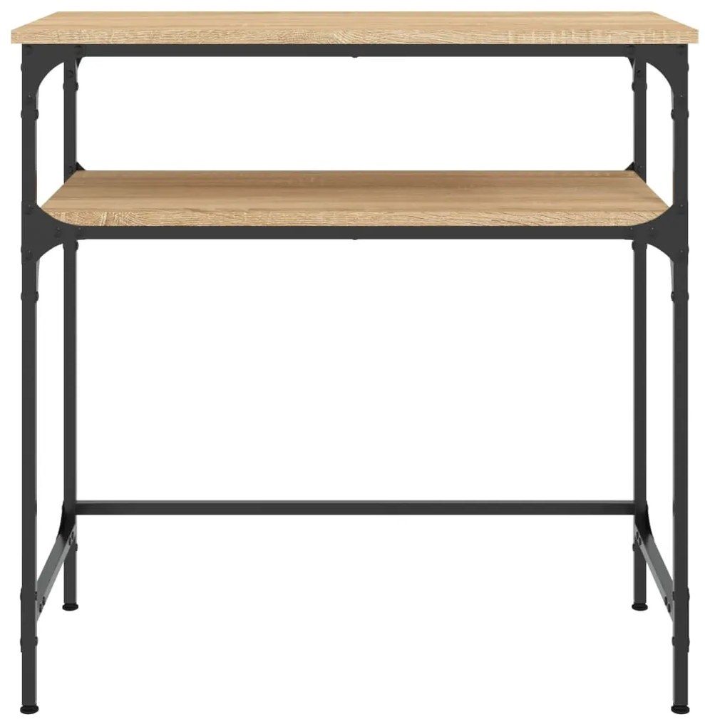 Mesa consola 75x35,5x75 cm derivados de madeira carvalho sonoma
